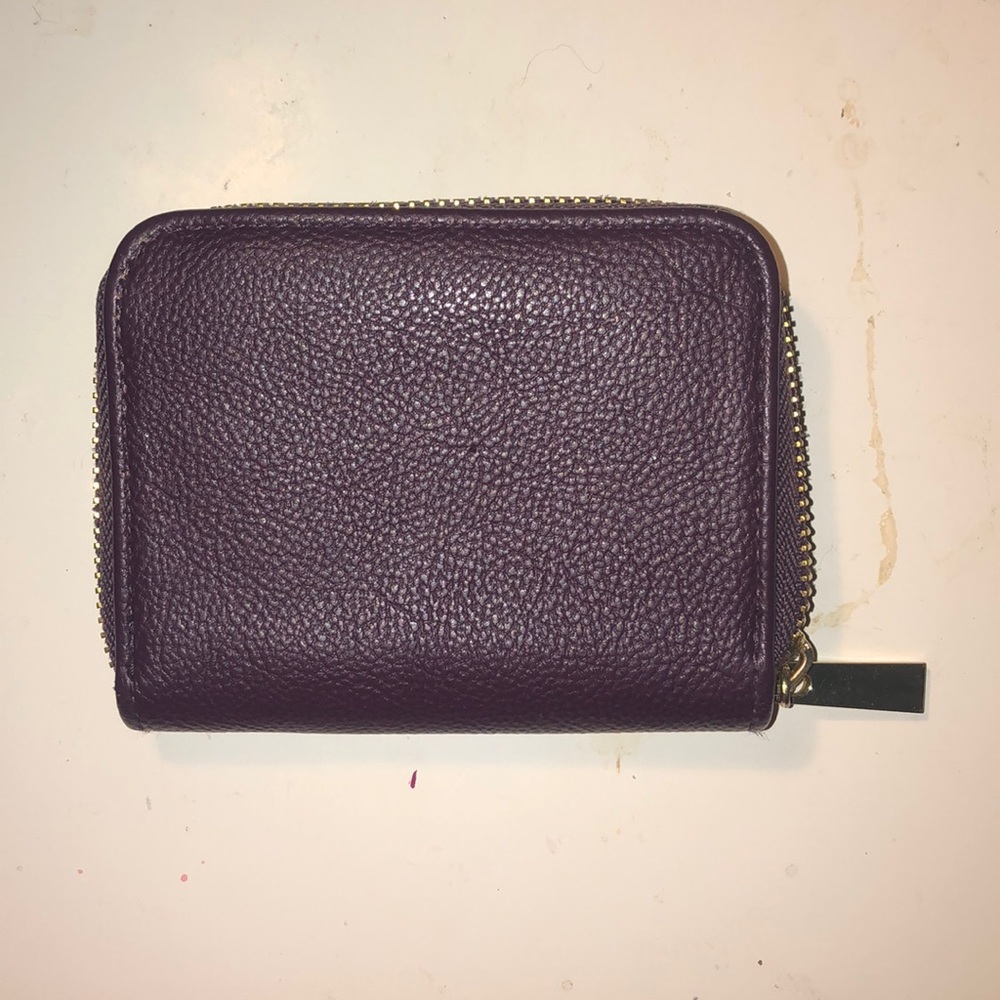 Dark purple wallet and coin purse